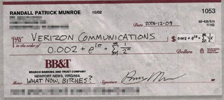 Engineer, Humor, Pissed Off, Cheques, Verizon Communications
