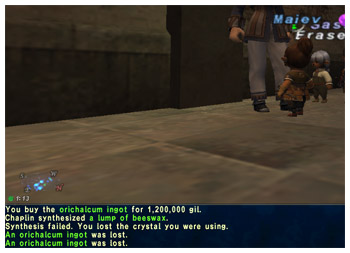 Lost 2 Orichalcum Ore for Maiev FFXI, Goldsmithing