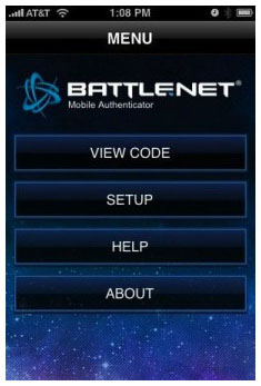 Blizzard's Mobile Authenticator, iPhone