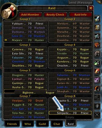 Raid Panel, WoW, World of Warcraft, UI