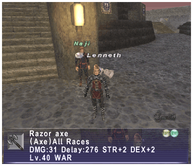 Hume Warrior FFXI Lenneth Fenrir