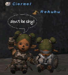 Ciermel and Tahnee, FFXI TaruTaru of Fenrir