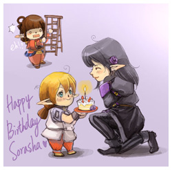 FFXI Fanart - Belated Bday Gift for Sora!