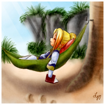 Repose, FFXI Fan Art Drawing, Priestessofpie