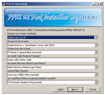 Aikar, FFXI Mod Installer