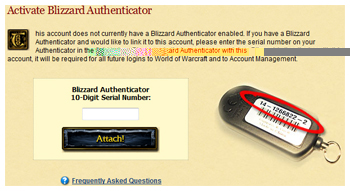 World of Warcraft, Security Authenticator