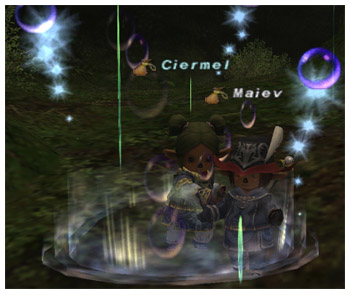 Maiev and Ciermel, FFXI Taru of Fenrir, WHM and and RDM