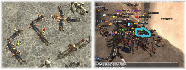 Dead walking in Alzahbi, FFXI made with Dead People, Mamool Blowing Up