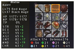 Convert Equipment, Red Mage, Maiev, RDM, FFXI, Fenrir