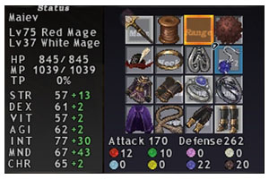 Cure Equipment, Taru Red Mage, Maiev