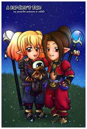 Etain's Birthday Present for 09, FFXI Fan Art Drawing by priestessofpie