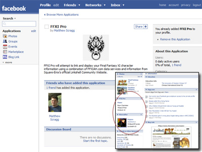 FFXI Pro, FFXI, Facebook