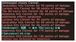 Ciermel was defeated by Abominus, MPK in FFXI of Fenrir