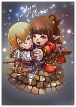 FFXI Fanart - Let it Snow! Let it Snow!