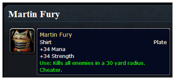 Martin Fury, World of Warcraft, AoE Death 30 Yards Shirt, The Marvel Family