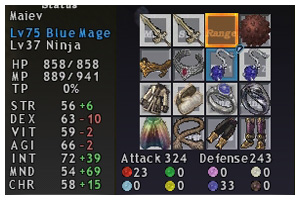 Blue Mage - 440 Magic Fruit Gear Setup