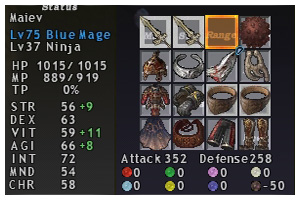 TP Equipment, Blue Mage Maiev FFXI