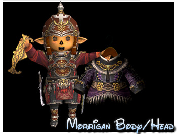 Morrigan, Taru, Maiev, FFXI, Fenrir, Render, 3ds