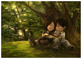 Jeff and Karla under tree by lurazeda