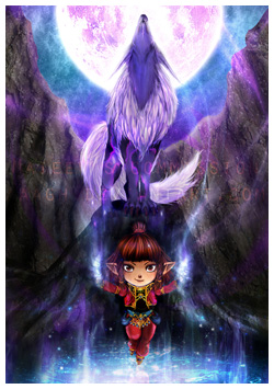 FFXI Fanart - The Celestial Fountain by Aaagh