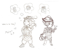 FFXI Fanart - Maiev loves Money by Farkee