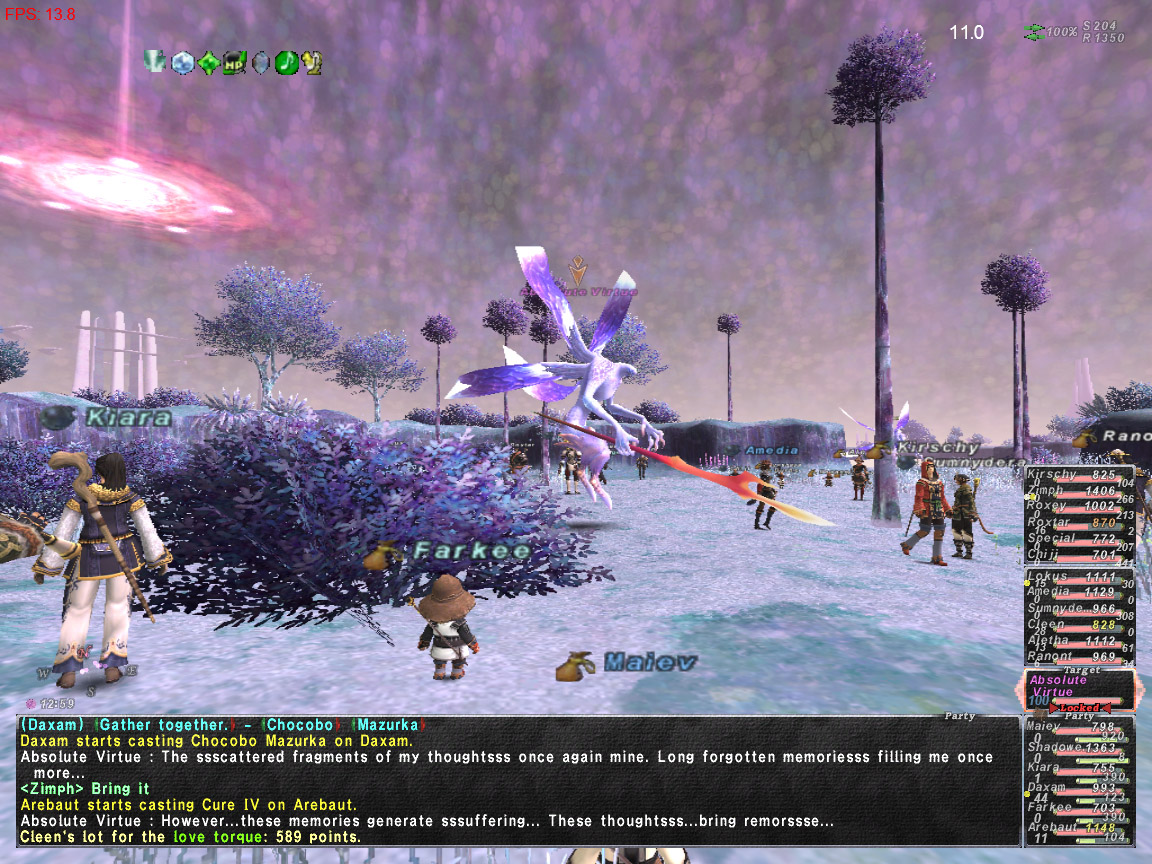 Absolute Virtue on FFXI Fenrir! 