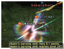 How to Parrying Skillup, Maiev on Taru Samurai, FFXI, Parrying Skill