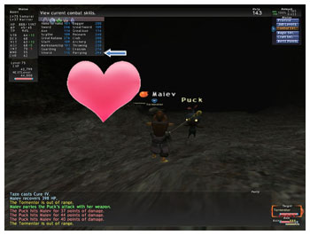 Parrying Skillup in FFXI, Maiev's Taru Samurai of Fenrir, Capped 269 Parrying on Samurai