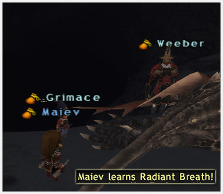 Radiant Breath for Maiev, FFXI Blue Mage of Fenrir