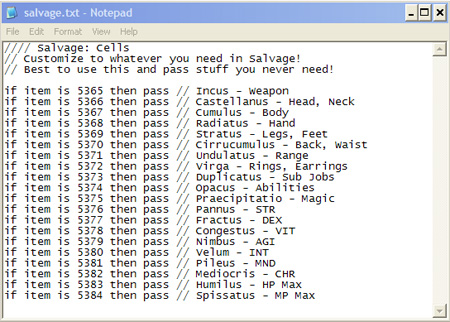 Light Luggage for Windower, FFXI 3rd Party Plugins