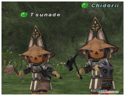 Tsunade and Chidorii, FFXI Taru of Fenrir Server