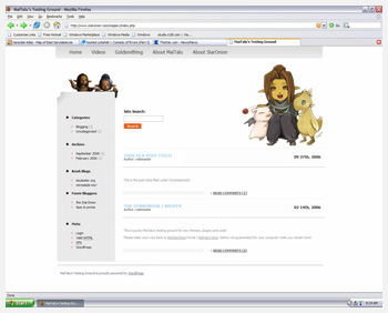 MaiBlog V4 Layout, the StarOnion, FFXI Blog