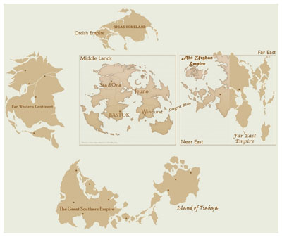 Vanadiel FFXI World Map, the StarOnion
