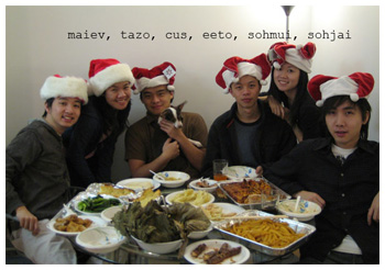 Party Pics, Maiev, Tazo, Cus, Eeto, SohMui, SohJai, Christmas Dinner, FFXI IRL, Fenrir Server