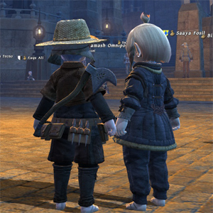 Maiev and Otak in FFXIV v1 Uldah